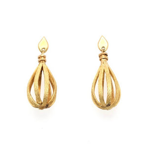 1950s Gold Drop Earrings