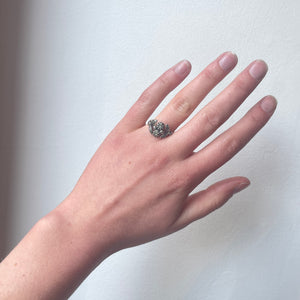 Georgian Diamond Gimmel Ring