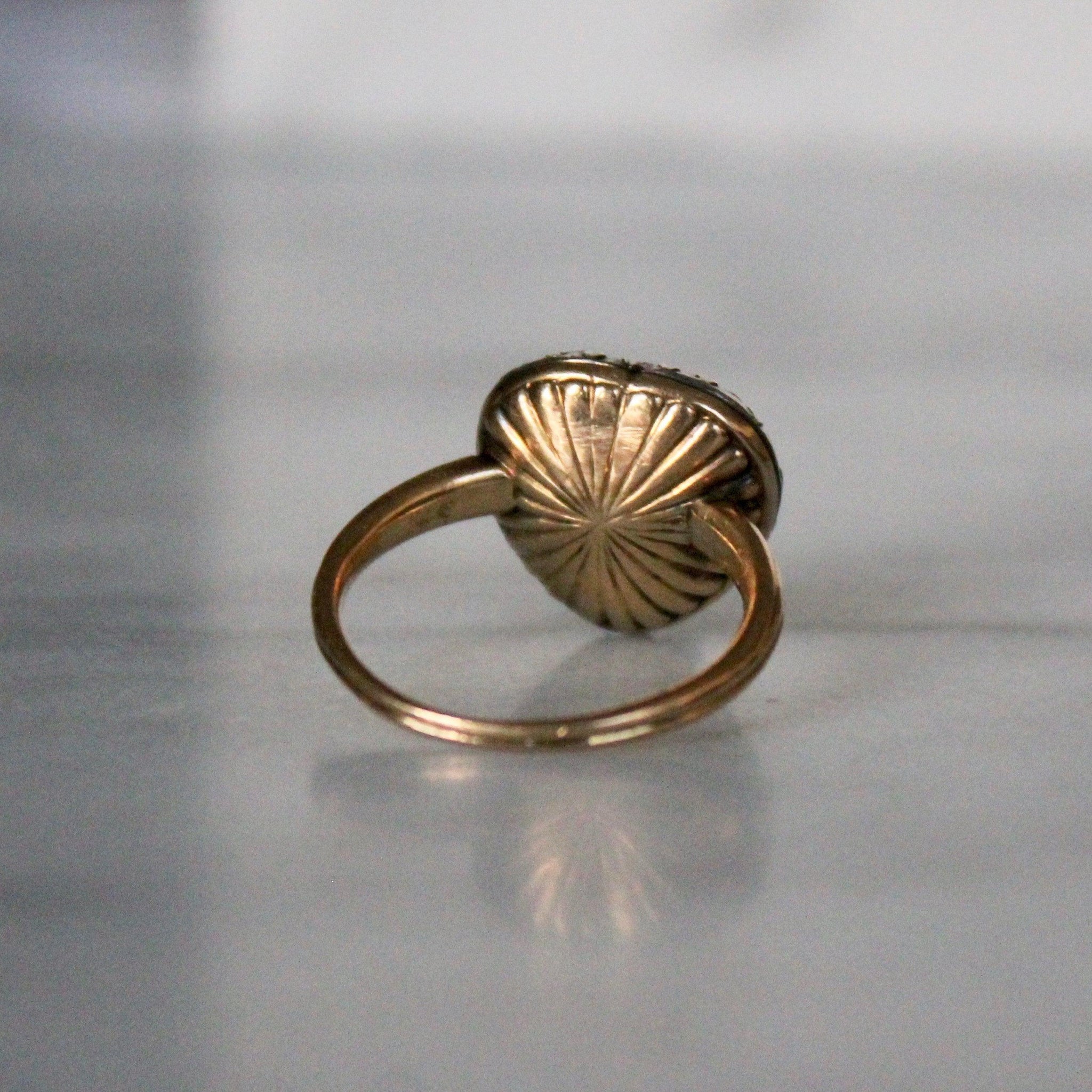 Georgian Diamond Heart Shaped Ring