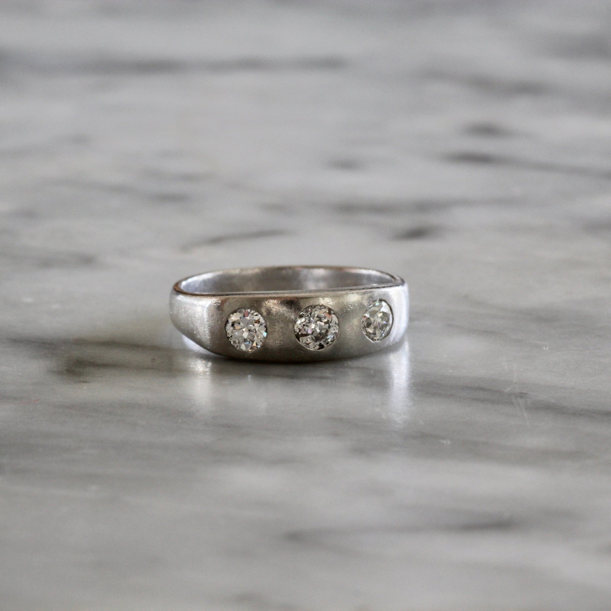 Platinum and Diamond Gypsy Ring