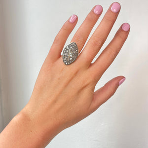 Georgian Marquise Rose Cut Diamond Ring