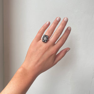 Edwardian Onyx and Diamond Ring