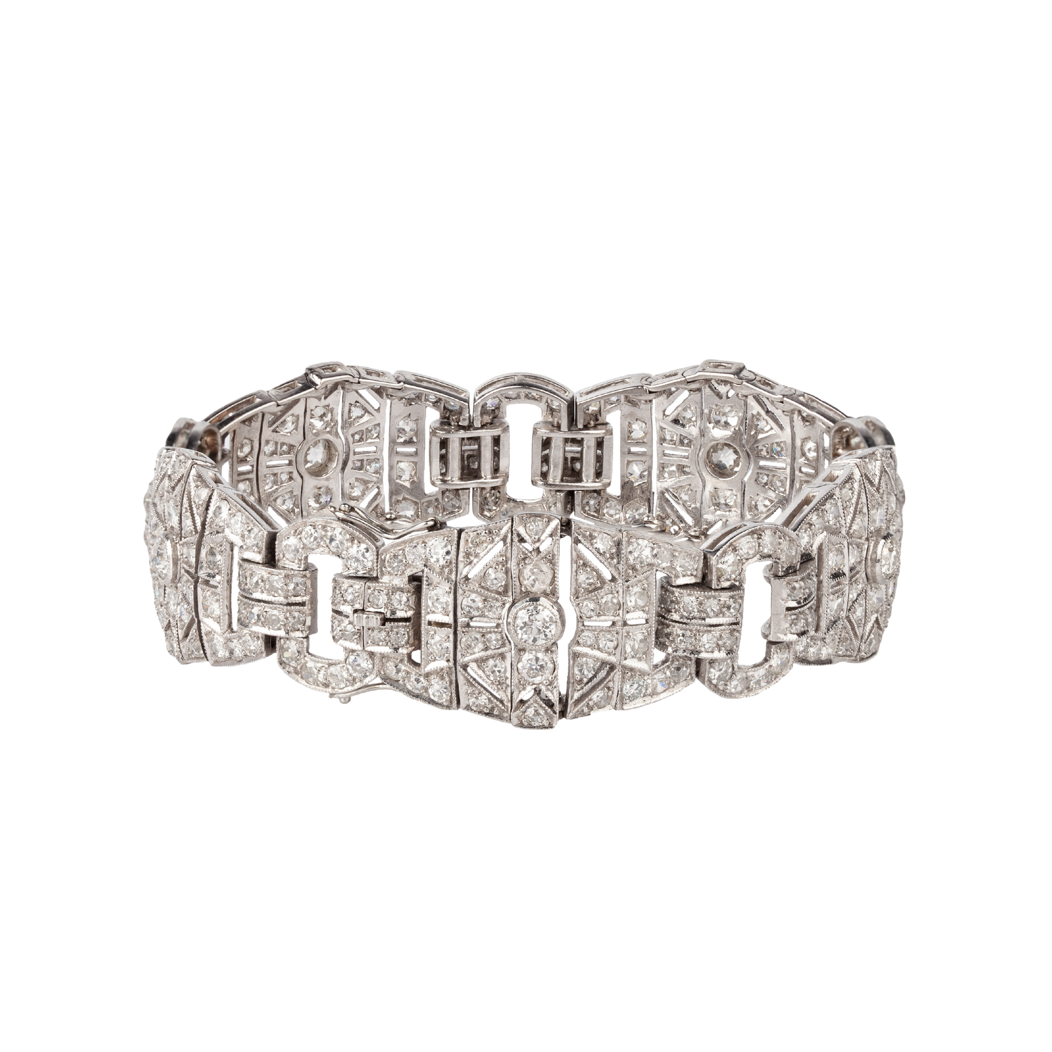 1930's Platinum Diamond Bracelet
