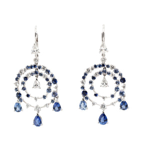 Van Cleef and Arpels Sapphire and Diamond Earring