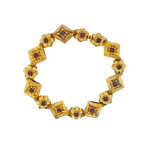 Victorian Cabochon Garnet Bracelet